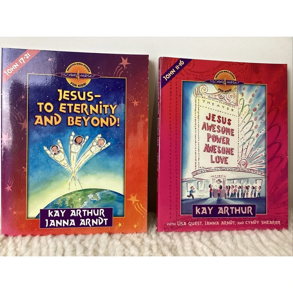 Inductive Christian Bible Studies For Kids Books by Kay Arthur Lot of 4 PB Jesus